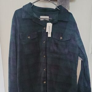 Wallflower Dark Plaid Shirt